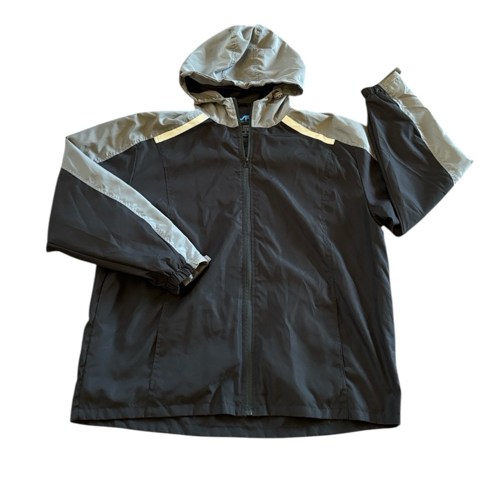 Mack Russo Windbreaker Lightweight Black Gray Full Zip Windbreaker Size XL